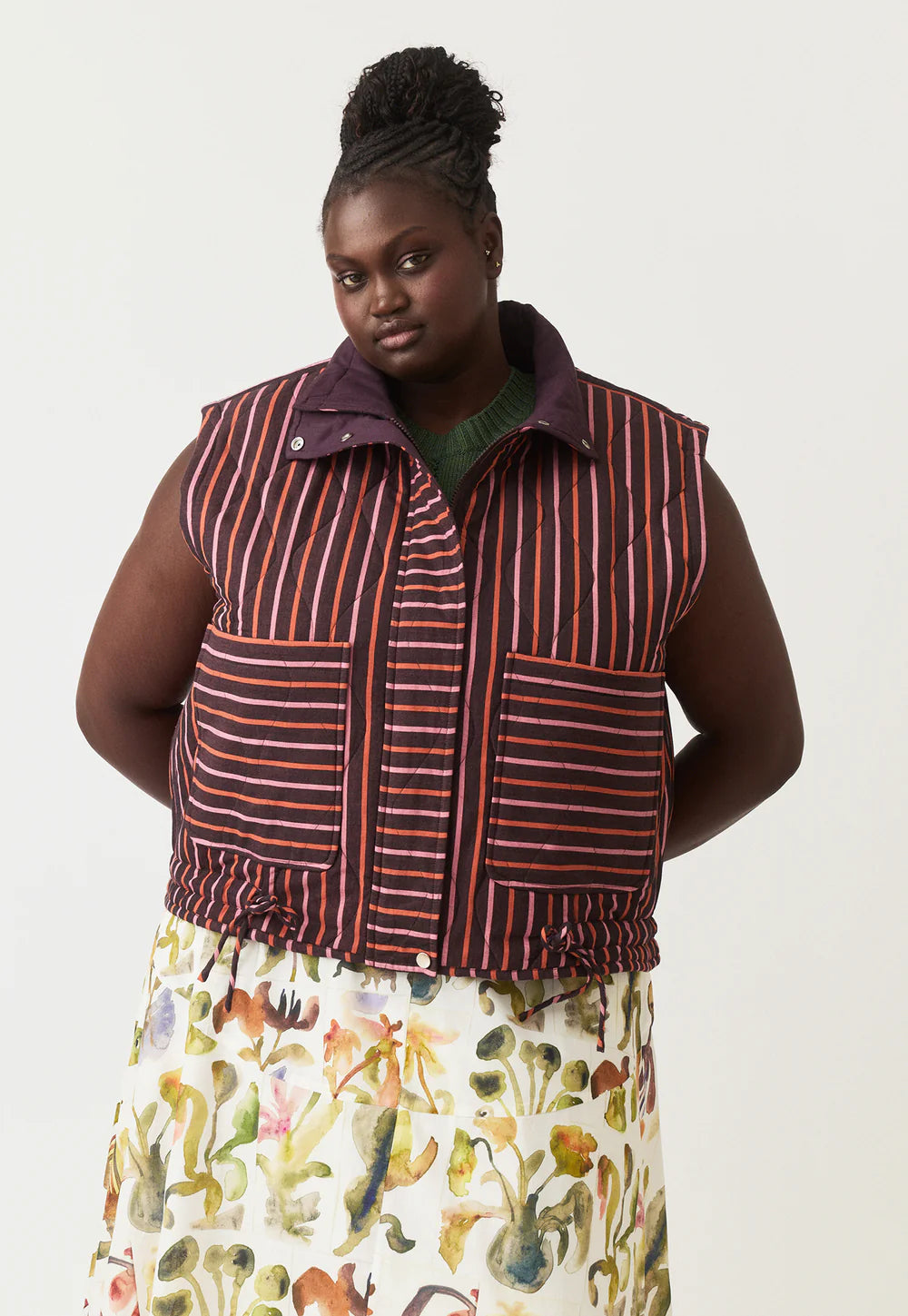 Nancybird Noa Vest - Twilight Stripe