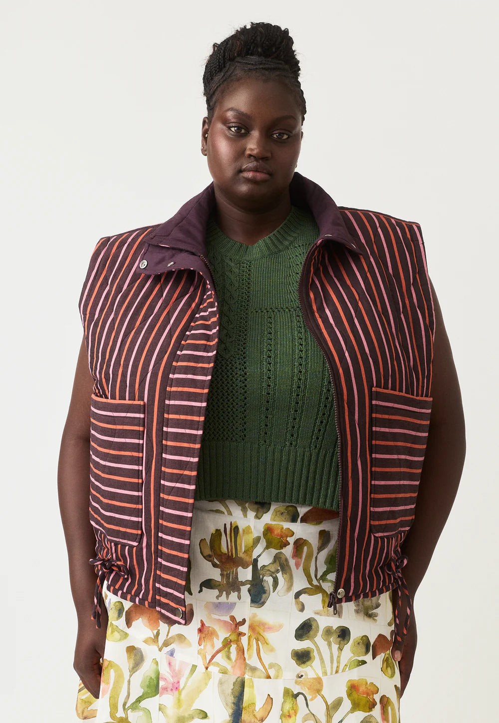 Nancybird Noa Vest - Twilight Stripe