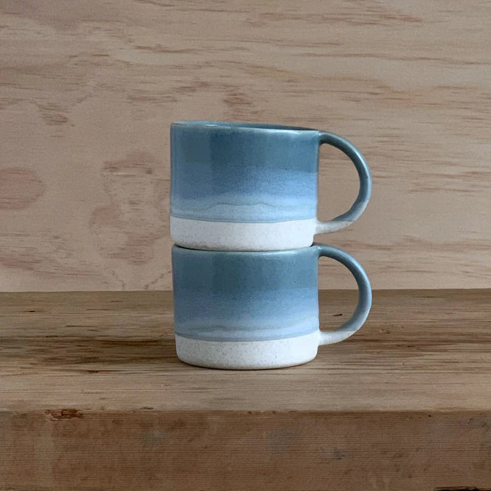 Henry and Tunks Coffee Cup - Ocean and Sky Blue