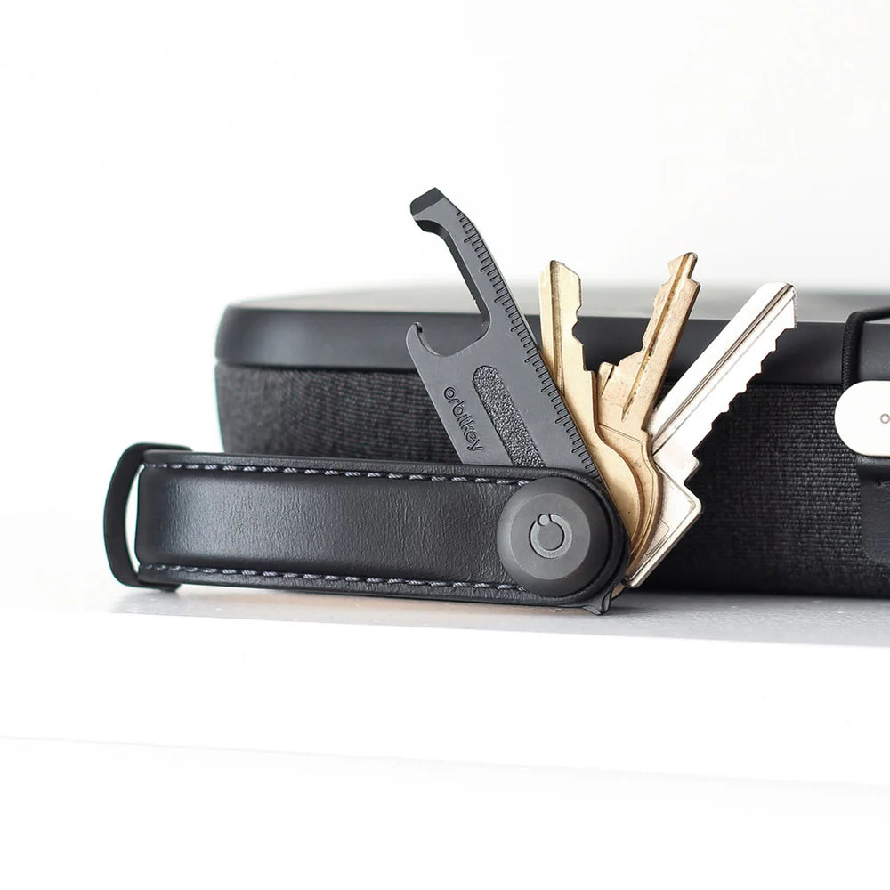 Orbitkey Leather Key Organiser - Black