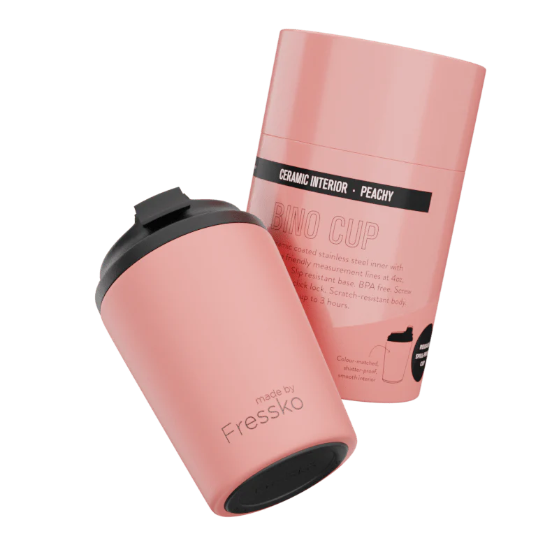 Fressko Ceramic Bino 8oz - Peachy