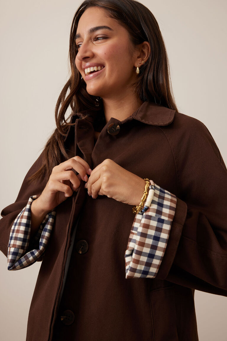 Ceres Life Pia Coat - Chocolate