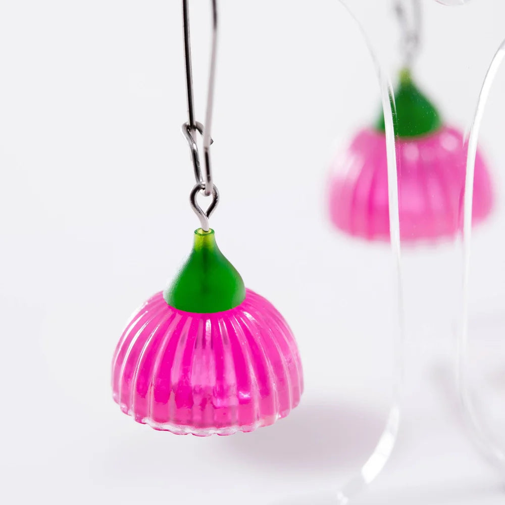Claire Ishino Gum Blossom Earrings - Pink