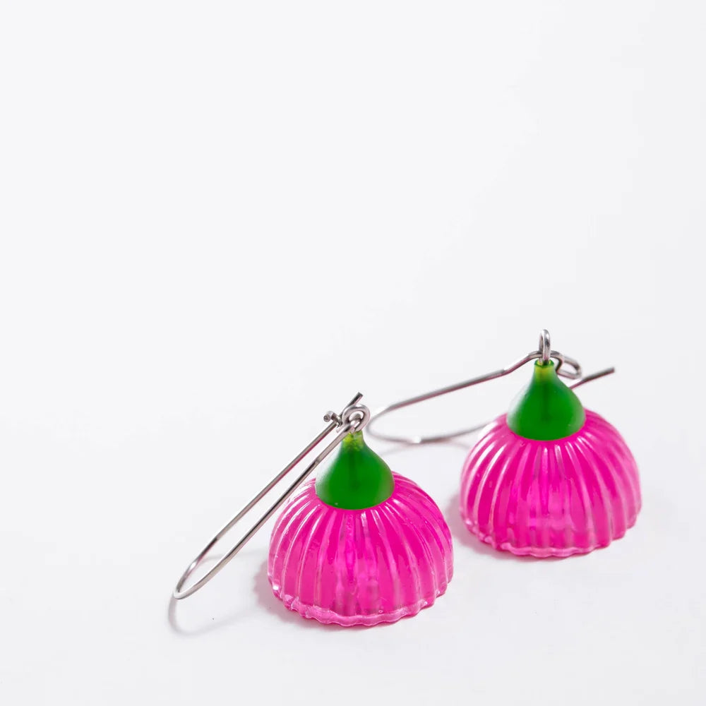 Claire Ishino Gum Blossom Earrings - Pink