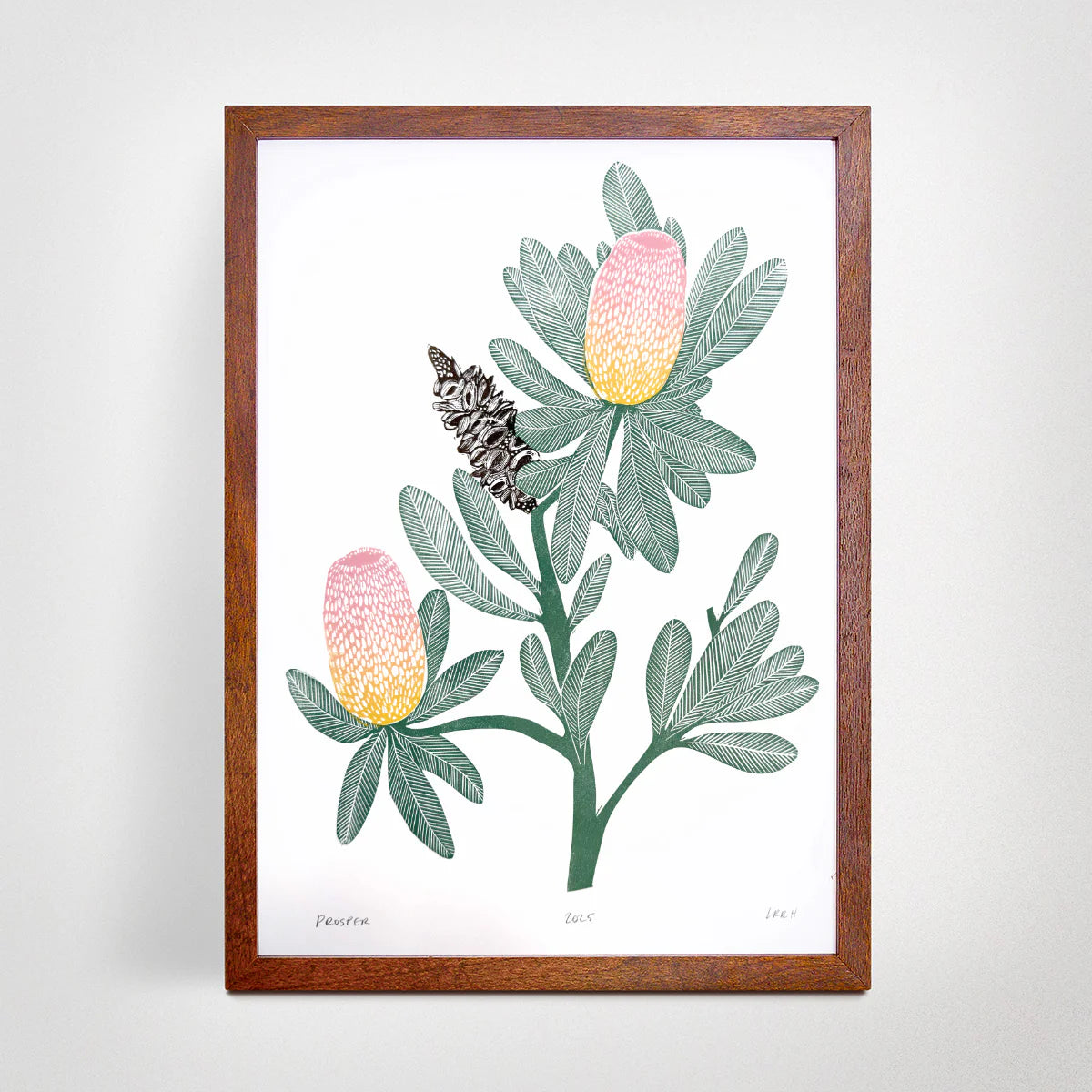 Little Rowan Red Head - Prosper Linoprint