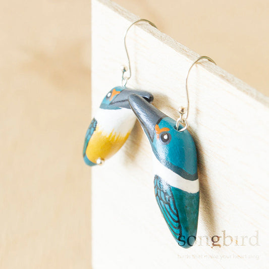 Songbird Sacred Kingfisher Earrings
