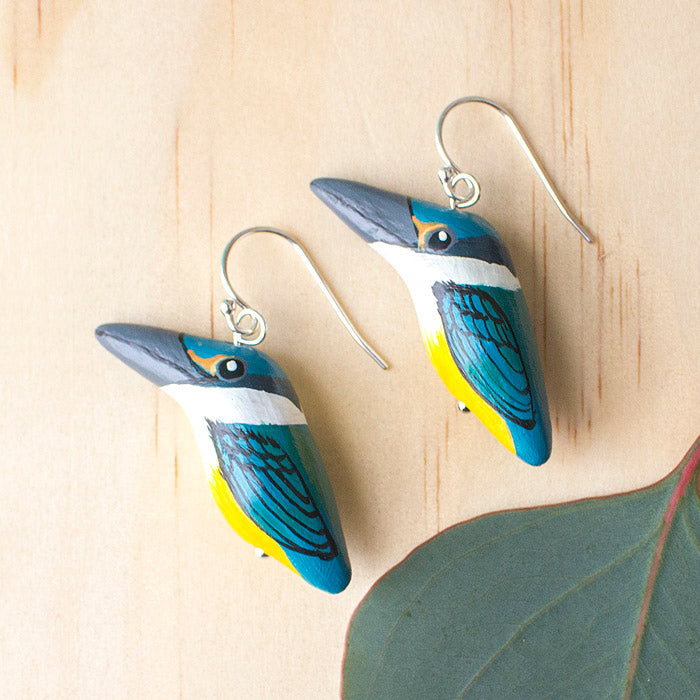 Songbird Sacred Kingfisher Earrings