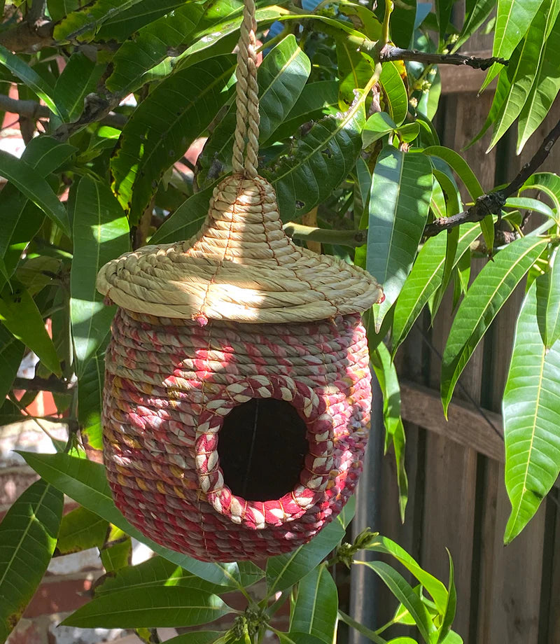 Fair Trade Saree Birdhouse - Assorted Colours