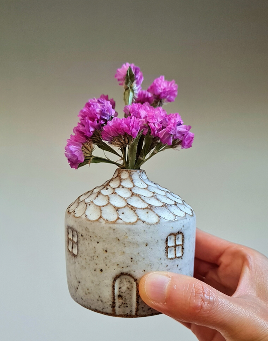 SMA Ceramics Little Round House Vase