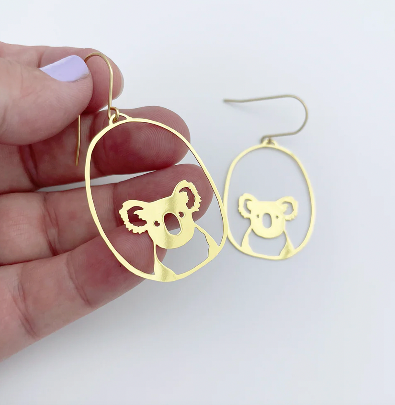 Denz Midi Gold Koala Earring