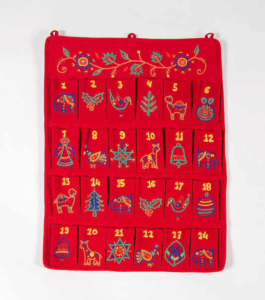 Fair Trade Embroidered Advent Calendar