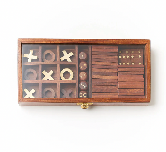 Matr Boomie 3 Games in 1 Rosewood Box Set