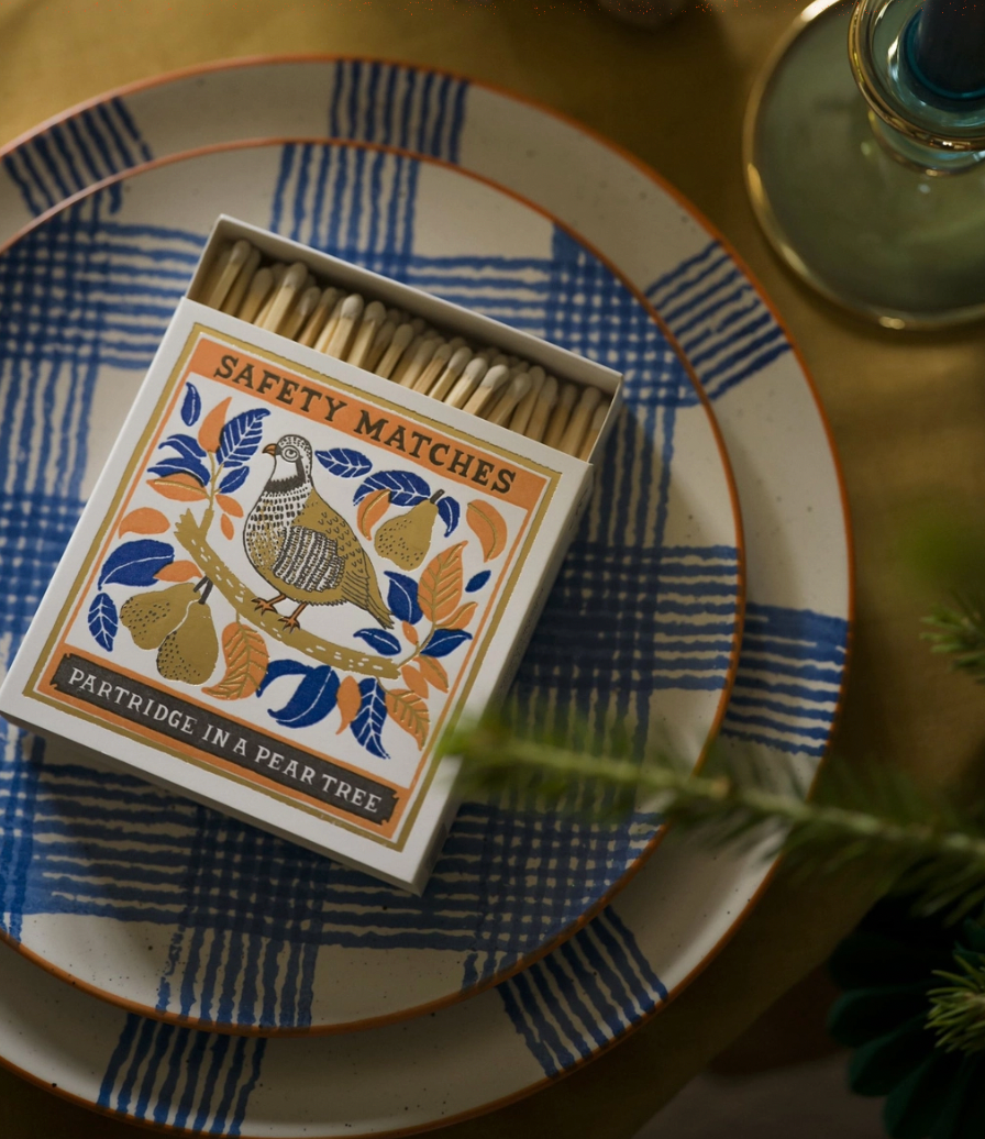 The Archivist's Luxury Matches 'Partridge in a pear tree'