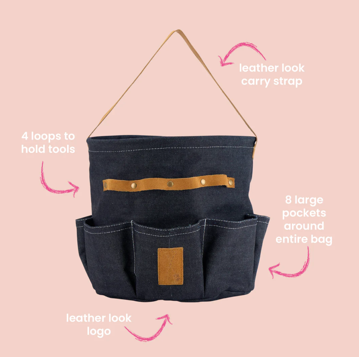 Denim Gardening Tool Bag