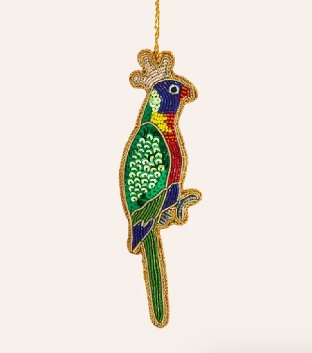 Queen Lorikeet Beaded Decoration