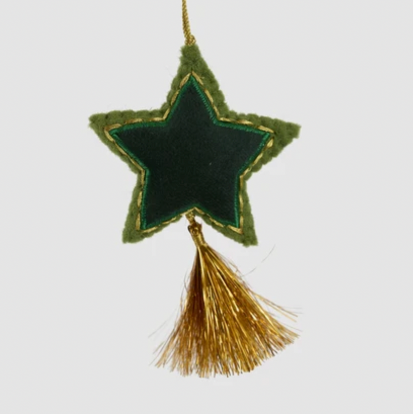 Shasa Tasselled Star Decoration
