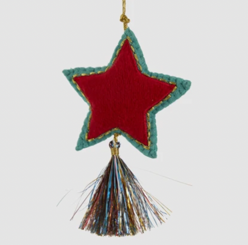 Shasa Tasselled Star Decoration