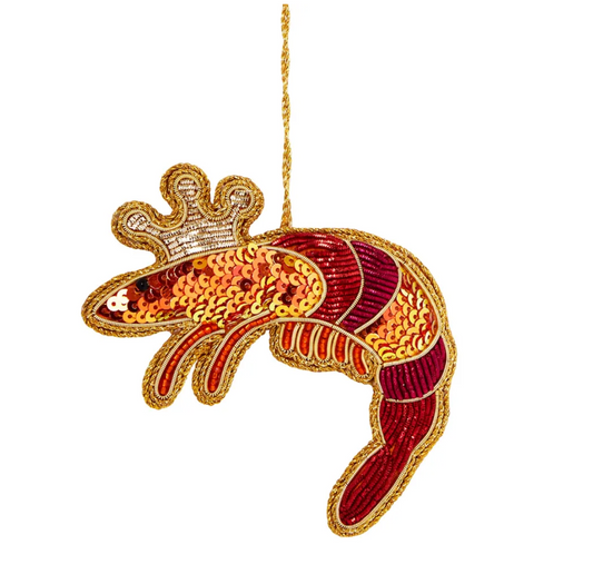 King Prawn Beaded Decoration