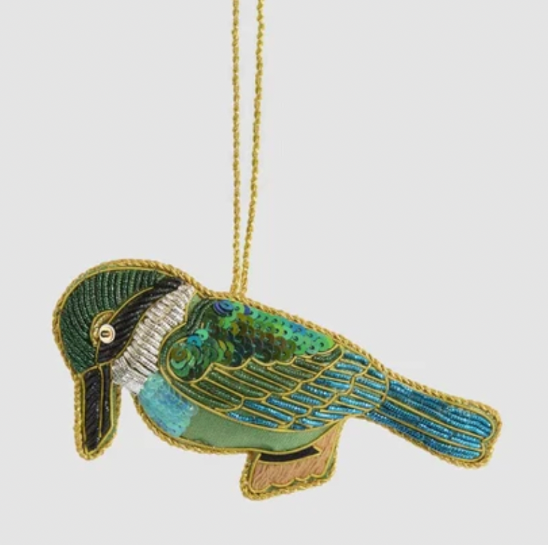 Kingfisher Beaded Decoration