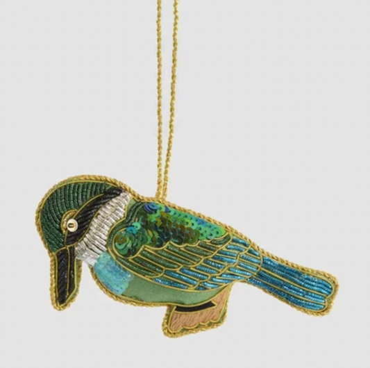 Kingfisher Beaded Decoration