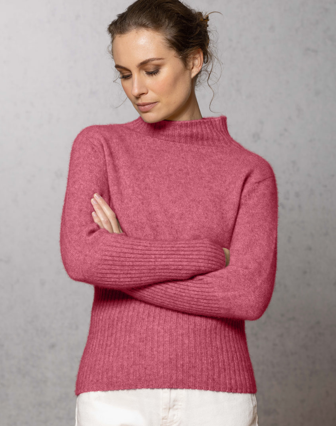 Rib Turtle Neck Possum Jumper