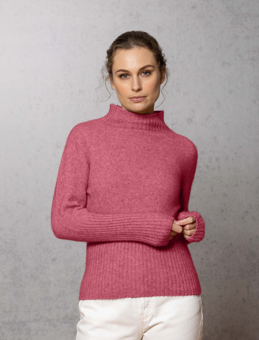 Rib Turtle Neck Possum Jumper