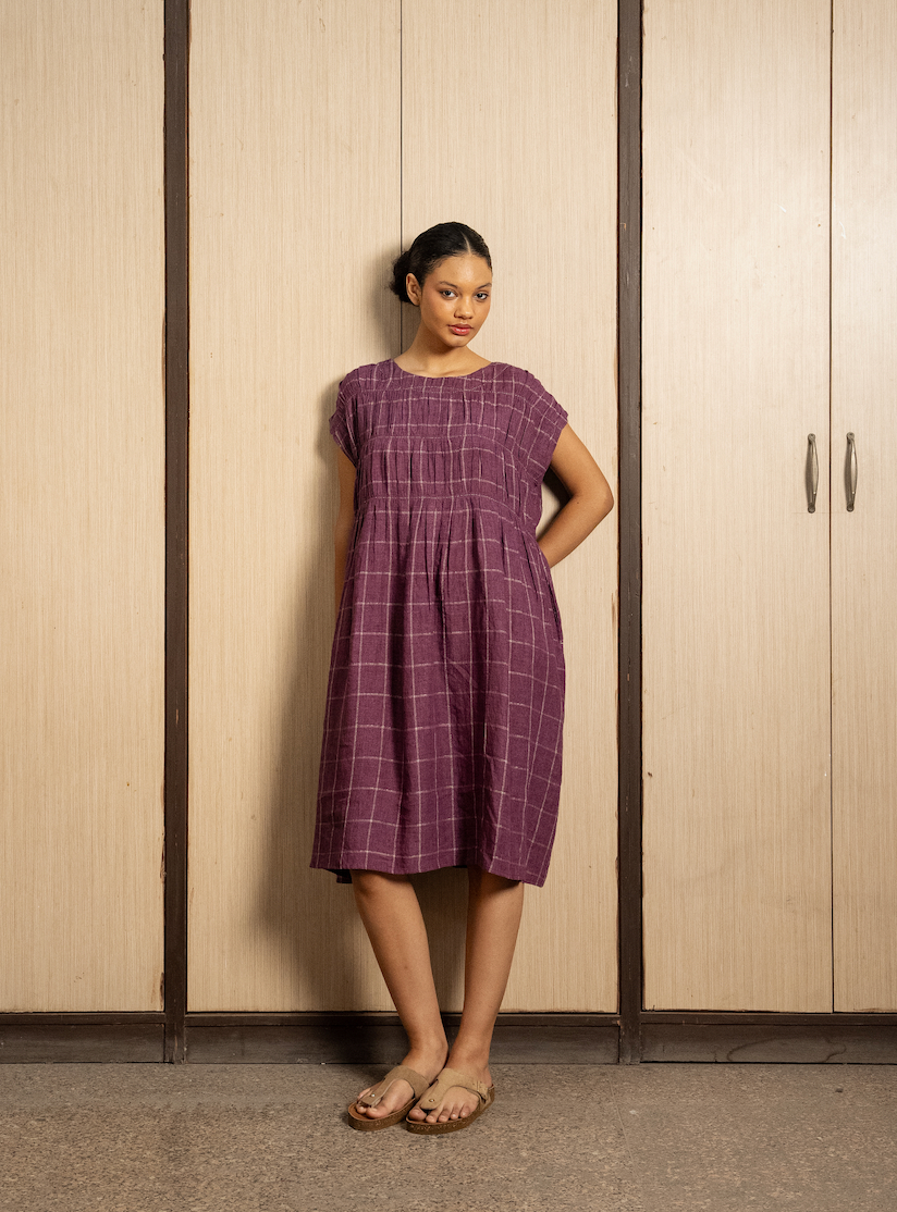DVE Mira Dress - Aubergine
