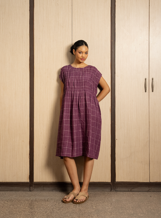 DVE Mira Dress - Aubergine