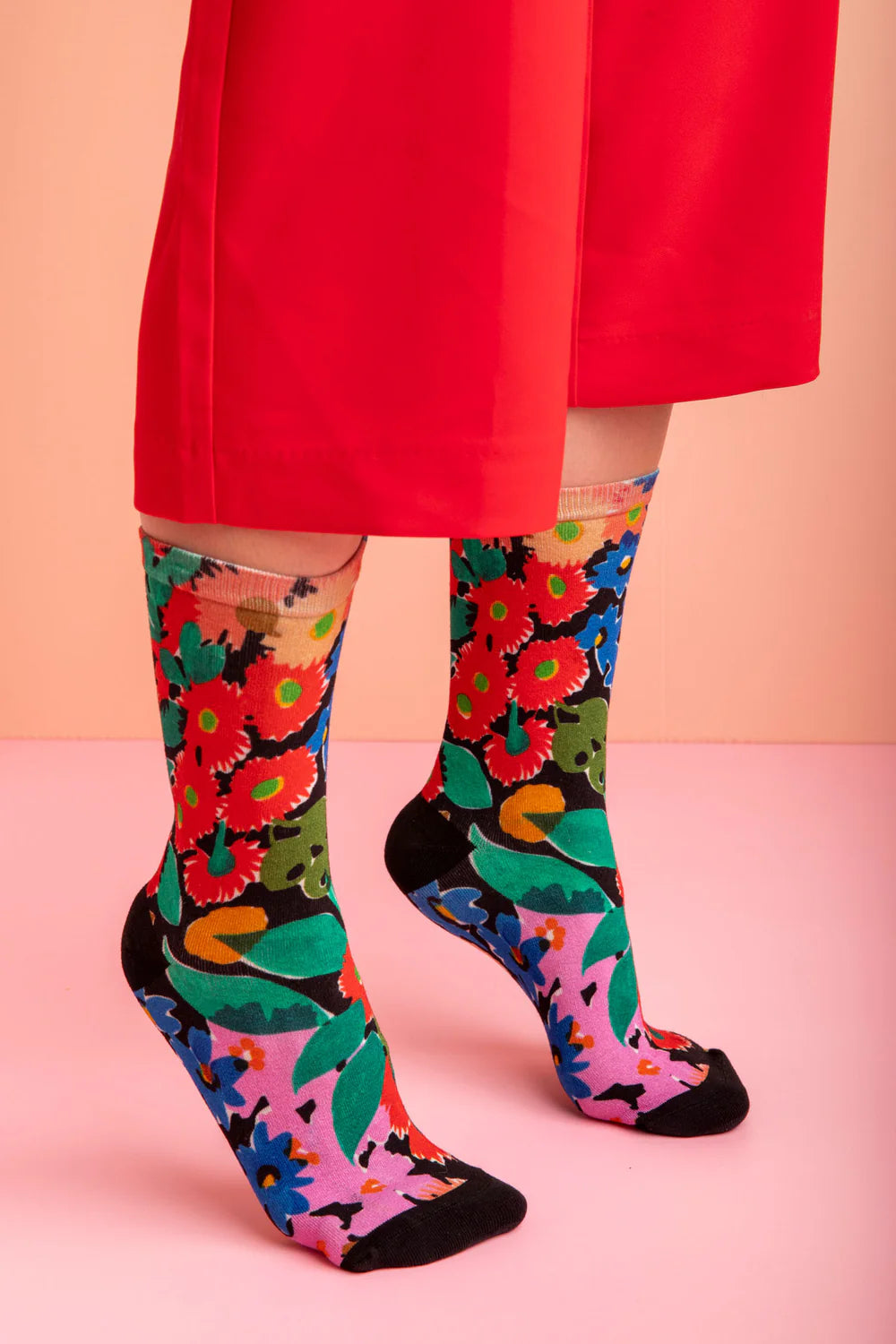 Julie White Bamboo Socks - Bush Bloom