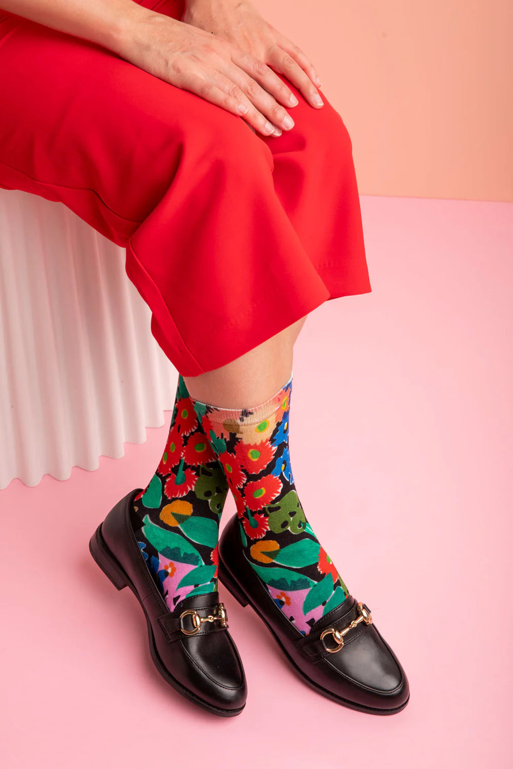 Julie White Bamboo Socks - Bush Bloom