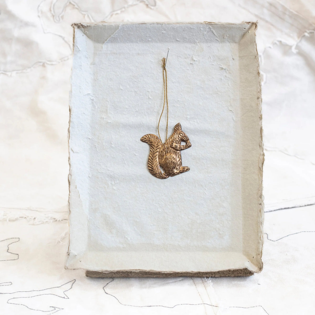 Metal Squirrel Hanging Ornament