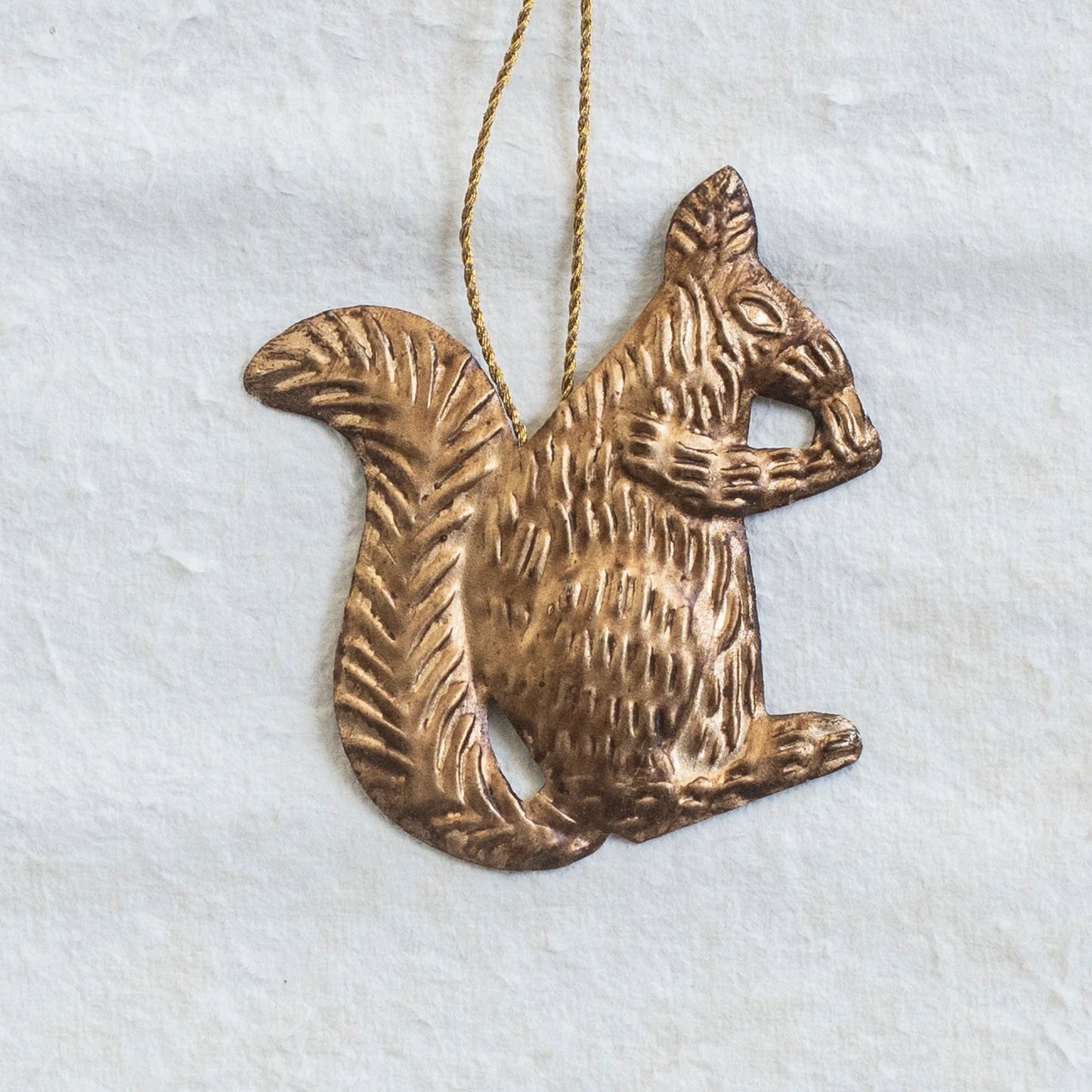 Metal Squirrel Hanging Ornament