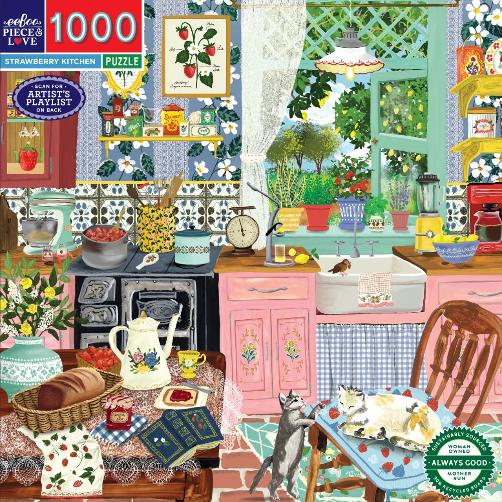 Strawberry Kitchen - 1000 piece puzzle