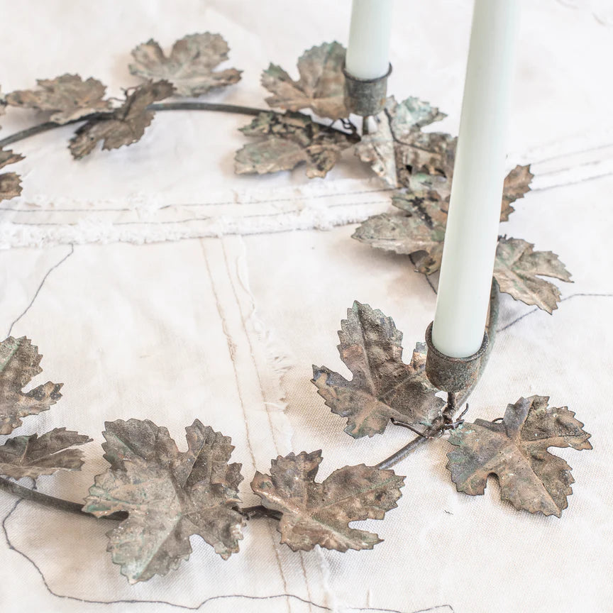 Table Wreath - Four Taper Candle Holder
