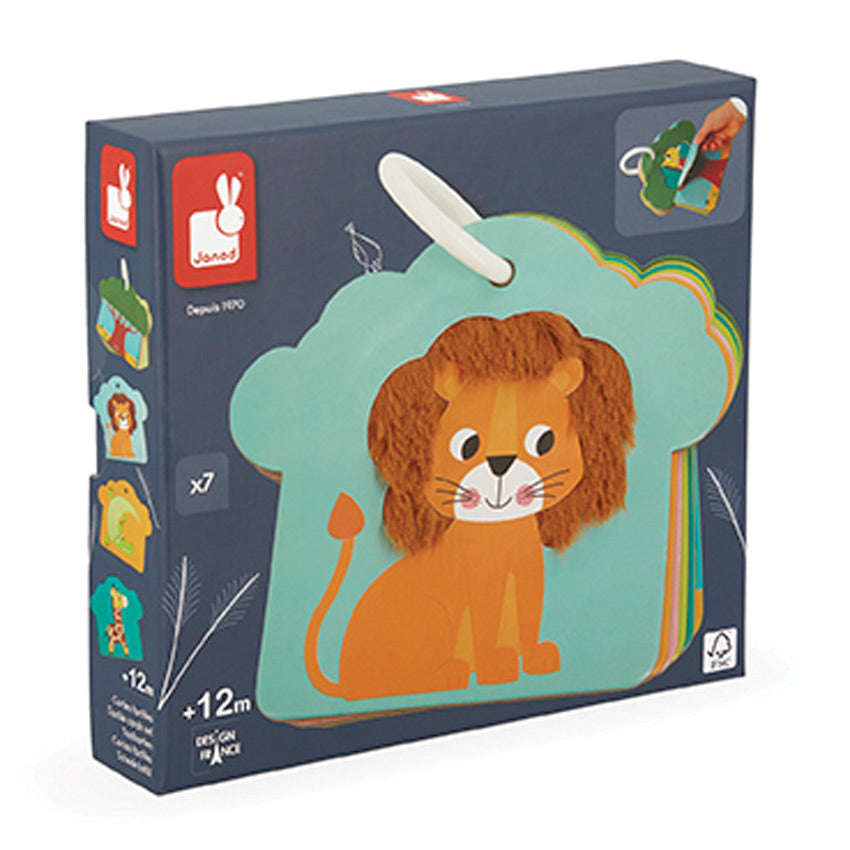 Janod Tactile Cards - Savannah