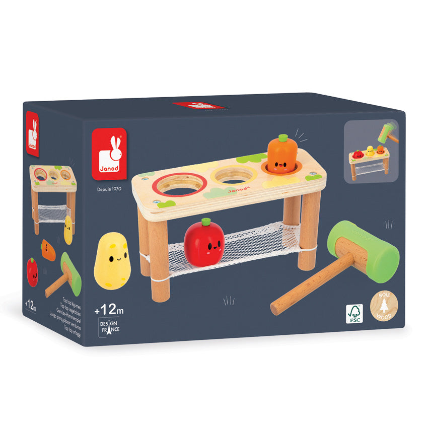 Janod Tap Tap Vegetable Game