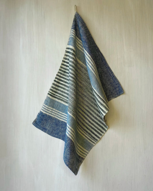 Loom Designs Green & Blue Tea Towel