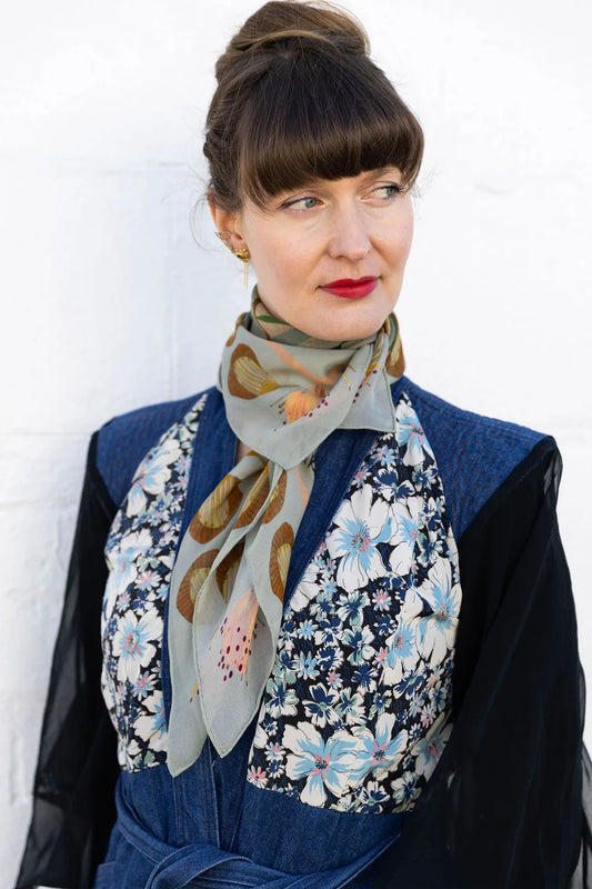 Dana Kinter "The Small Things" Silk Chiffon Scarf