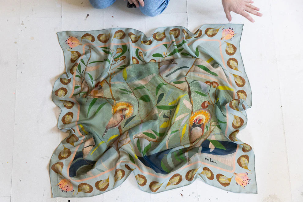 Dana Kinter "The Small Things" Silk Chiffon Scarf