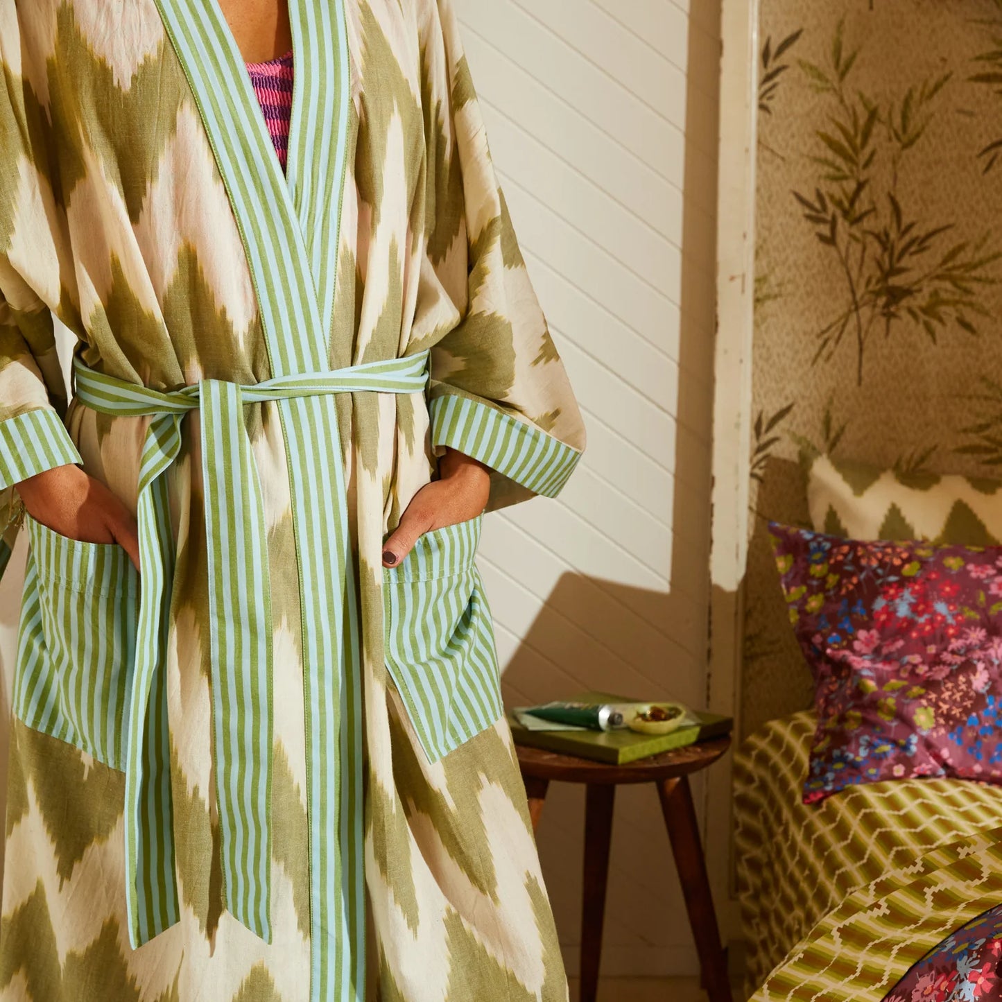 Sage x Clare - Tiya Cotton Robe