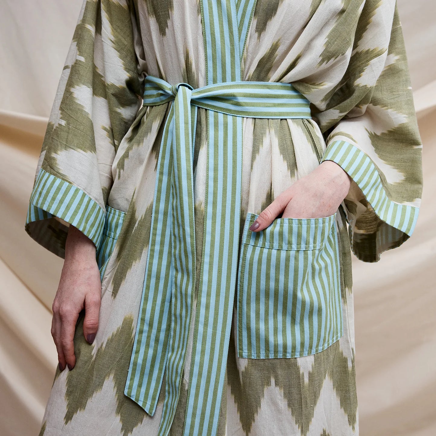 Sage x Clare - Tiya Cotton Robe