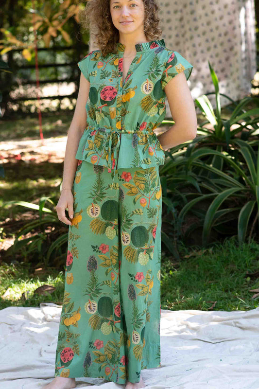 Lazybones Ollie Pant - "Tropics" Cotton