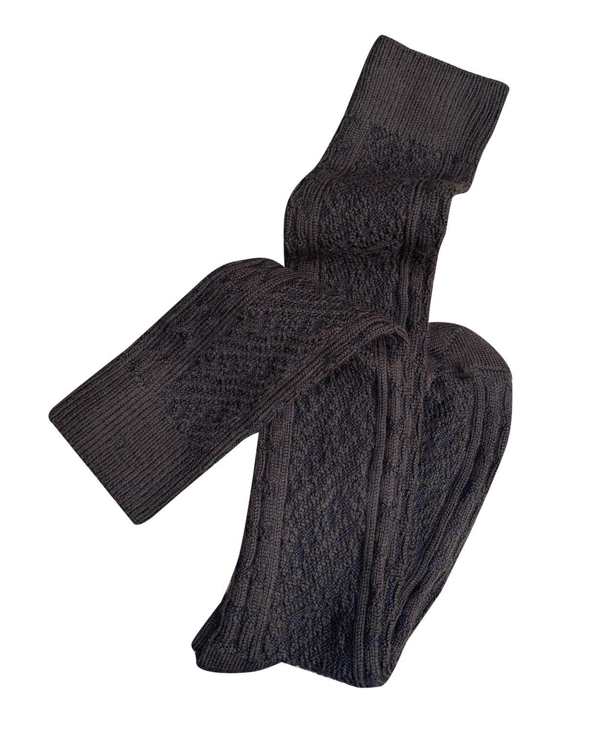 Tightology ‘Vintage' Long Merino Sock - Chocolate
