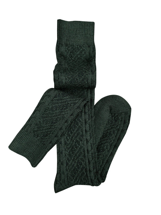 Tightology ‘Vintage' Long Merino Sock - Green