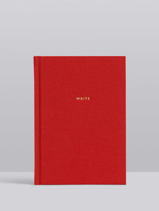 Write To Me Lined Journal - Red or Grey