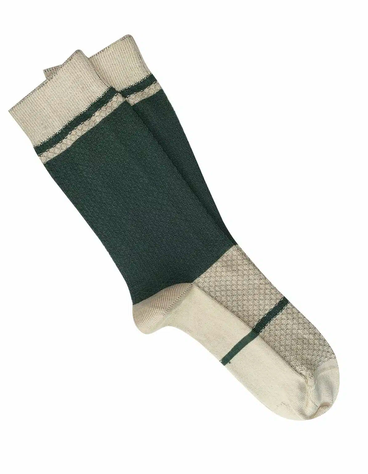 Tightology ‘Waffle Green' Cotton Socks