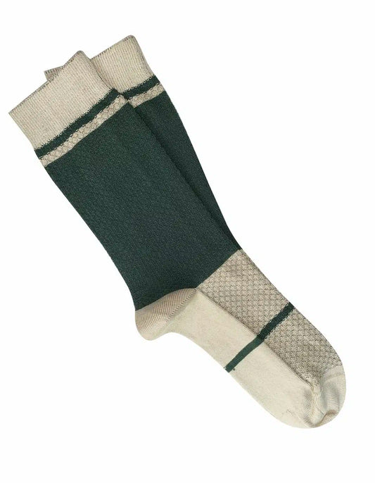 Tightology ‘Waffle Green' Cotton Socks