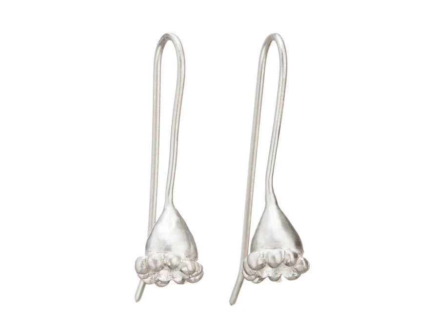 Shabana Jacobson Wattle Gum Nut Earrings - Silver