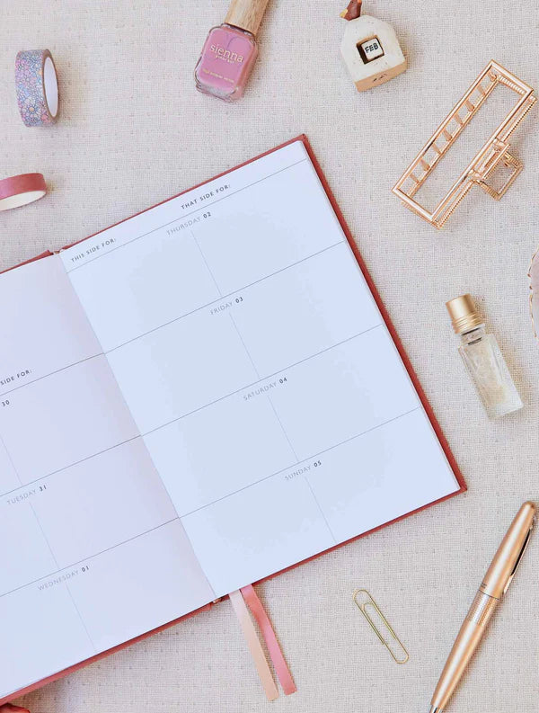 Write To Me 2025 Weekly Planner - Blush