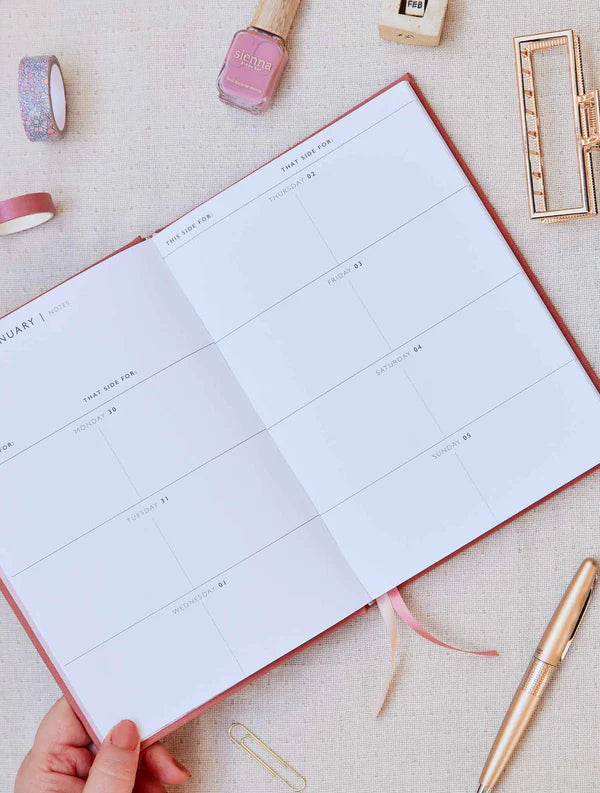 Write To Me 2025 Weekly Planner - Blush